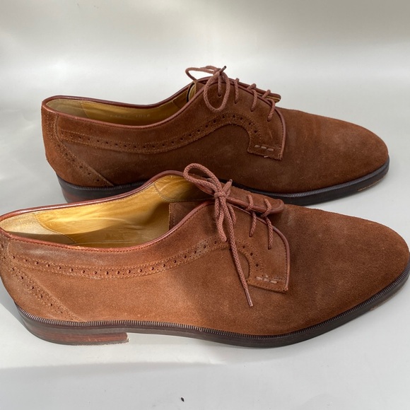 Elegant Brown Suede Oxford Shoes (LOT 408) main image 8